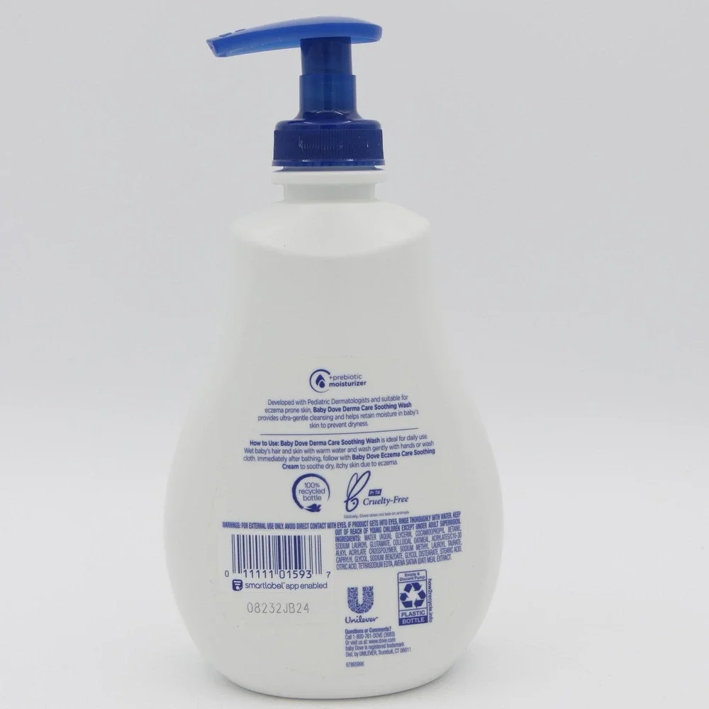 Dove Baby Derma Care Soothing Wash w/ Colloidal Oatmeal 2 Pack 13 oz Each Bottle